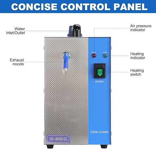 Miniatura 2 de HNZXIB Limpiador de vapor de joyas de acero inoxidable de 2 L 1300 W máquina de limpieza de oro y joyería herramientas de equipo de orfebre