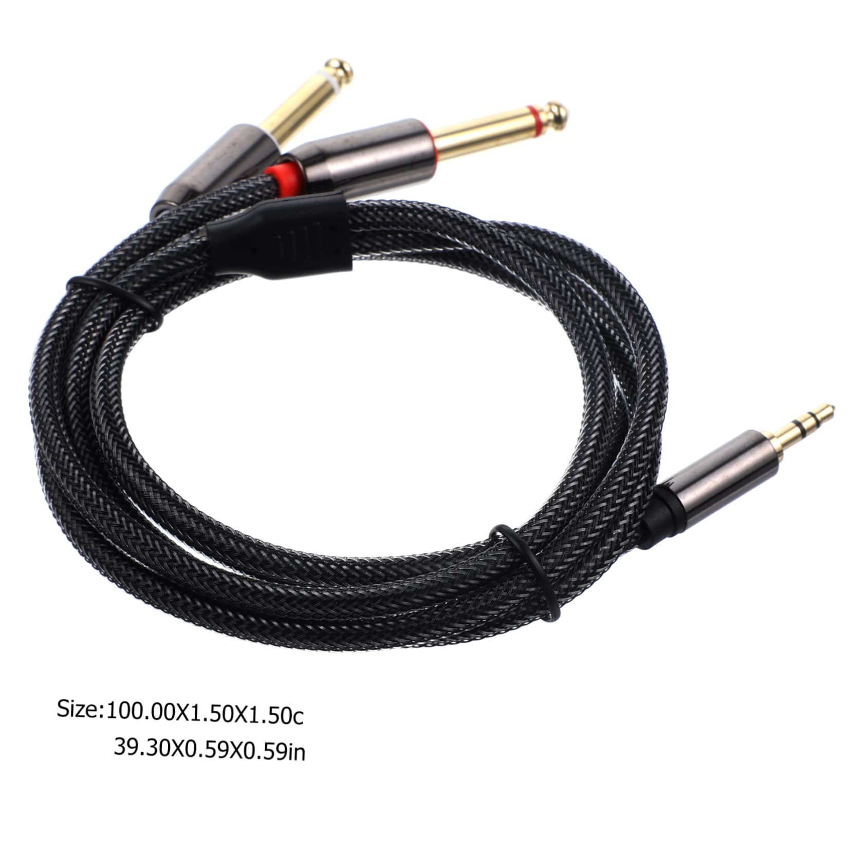 Gatuida 3pezzi Cavo Audio Adattatore Splitter Per Stereo e Mono Compatibile Con Laptop Smartphone Altoparlanti e Mixer Audio Connessione Stabile e Bassa Impedenza Placcato Per Qualità