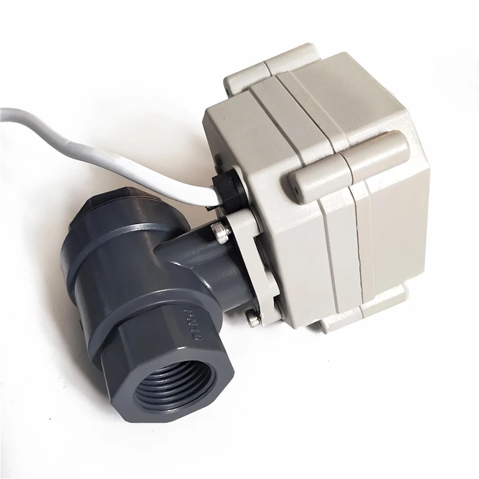 Válvula de Agua eléctrica de Paso Total AC220V PVC, válvula de Agua motorizada de 3/4 ", 110V a 230V con Tiempo de Encendido/Apagado de 5 Segundos, actuador de 2Nm | válvula solenoide(BSP thread,CR704)