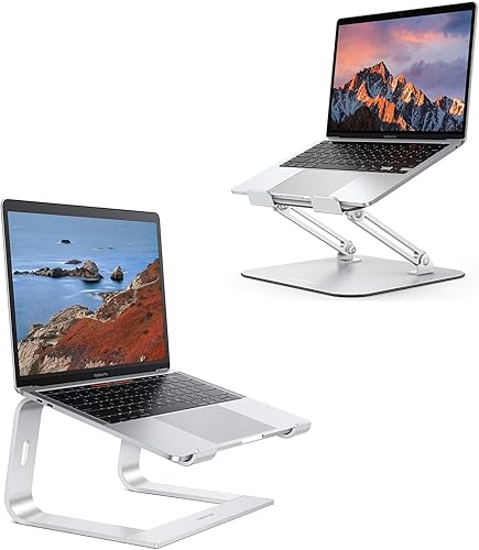 OMOTON Soporte desmontable para laptop y soporte para computadora portátil para escritorio