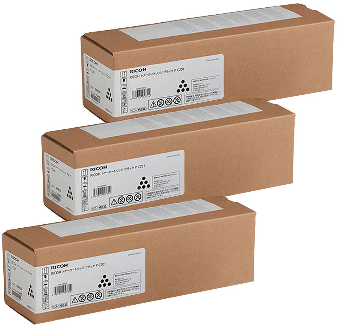 Amazon | RICOH トナーカートリッジ ブラック P C201 純正 3本