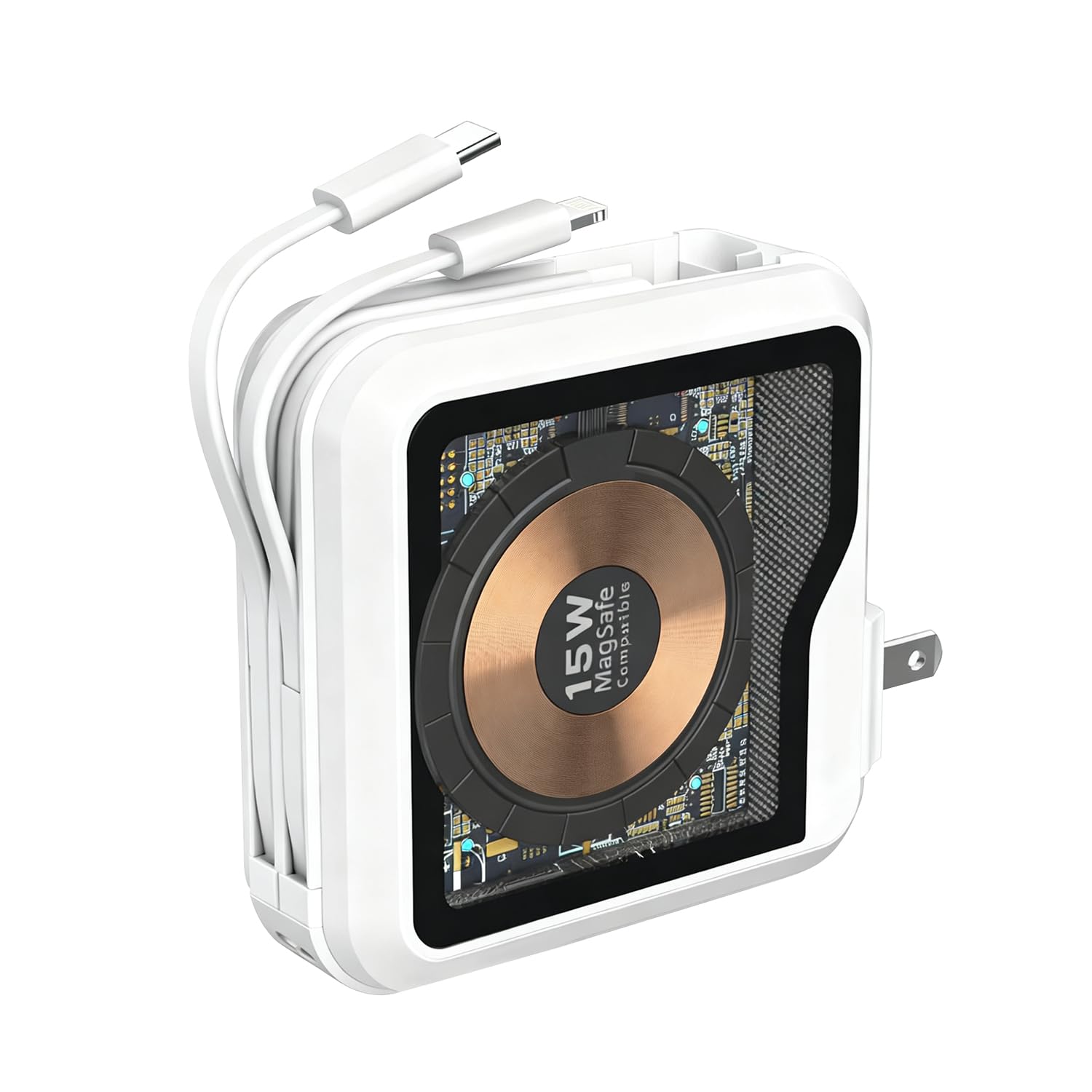 Amazon | モバイルバッテリー 10000mAh 大容量 折り畳みプラグ 急速