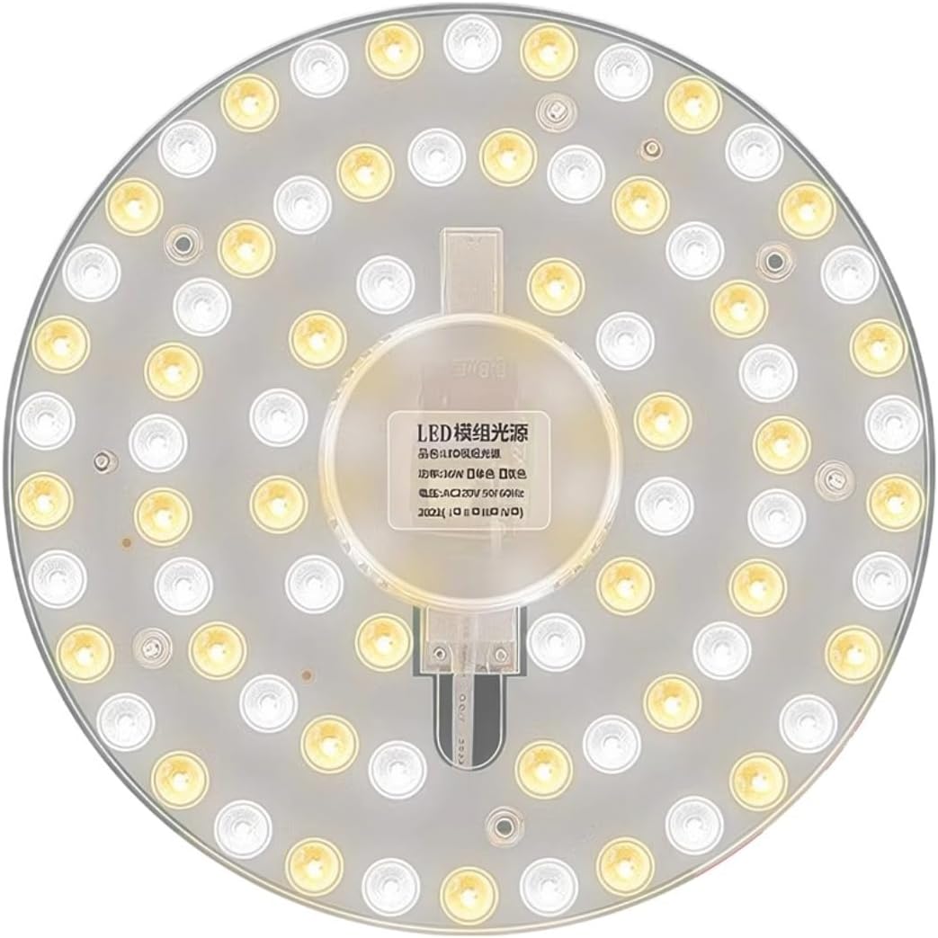 HUA QIANG WANG LED Light Source Module LED Light Engine Retrofit Kit for Ceiling Fan Light,LED Light Board Panel for Ceiling Flush Light Circle Fluorescent Bulb Replacement (3-Color, 36W)