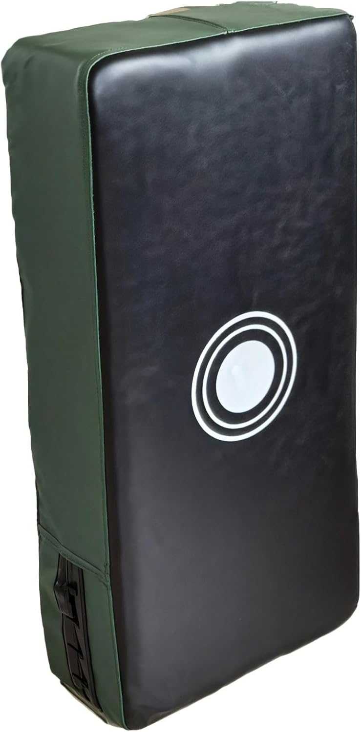 Taekwondo Kicking Shield Pad with Pu Leather, High-Density Foam, Rectangular Blocking Design, Ideal for Martial Arts & Football Training, 16.5 X 7.9 X 3.1