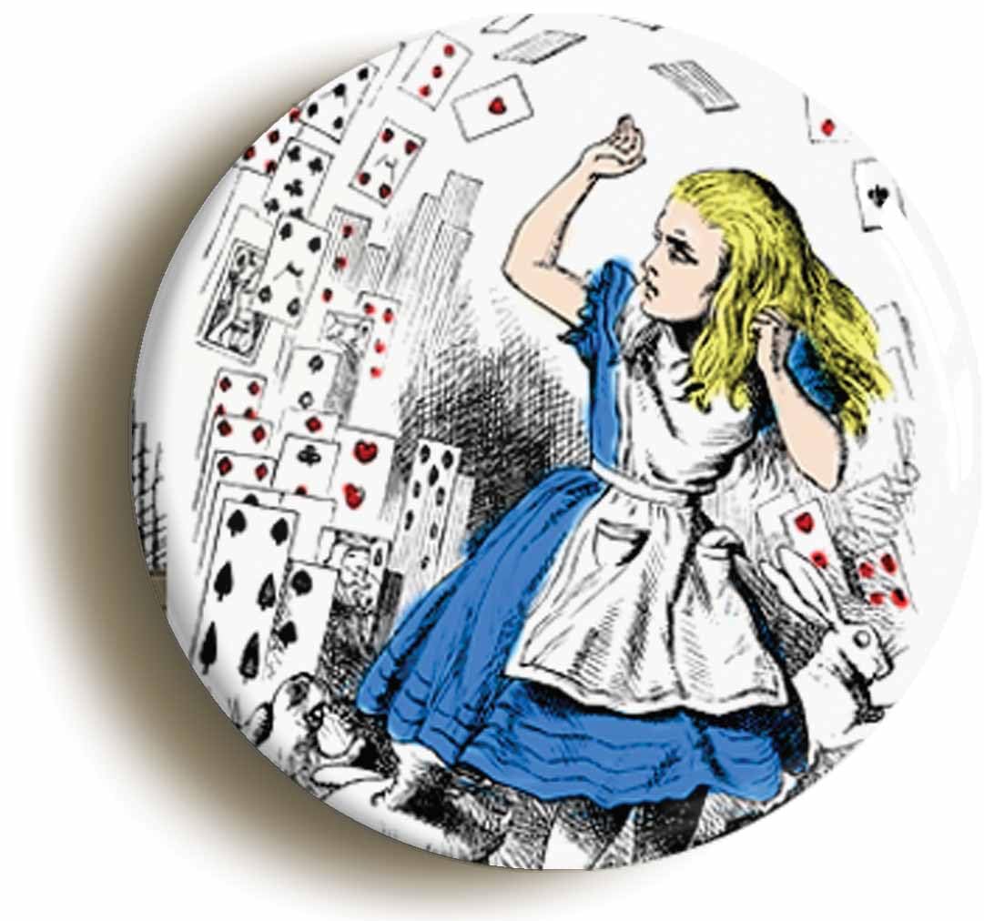 Ozorath Flurry Of Cards Alice In Wonderland Fridge Magnet (Circular 2Inch / 50Mm Diameter)