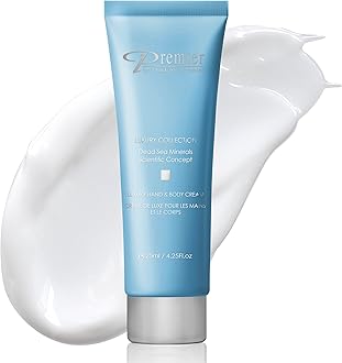 Premier Dead Sea Luxury Hand & Body Cream, hydrating, fast absorbing, no tackiness, relaxing, with witch hazel and vitamins 4.25fl.oz