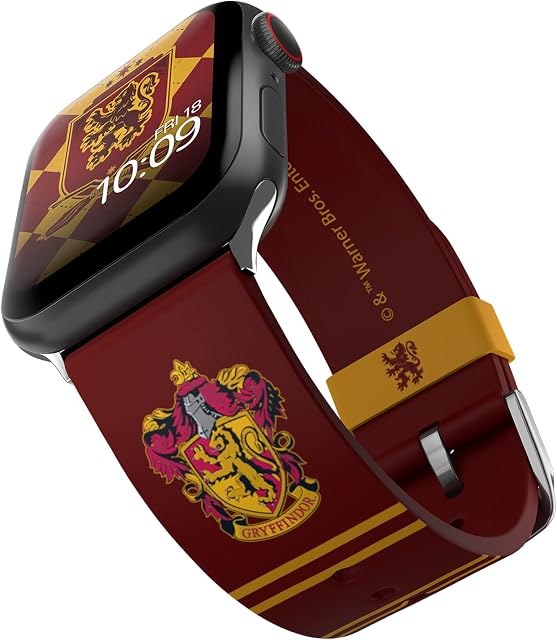 Harry Potter  Officially Licensed Silicone Smartwatch Band Compatible with Apple Watch, Fits 38mm, 40mm, 42mm and 44mm