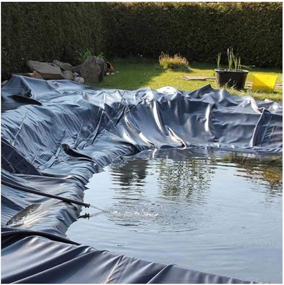Image Pond Liner, Pond Skins HDPE Rubber Pond Liner, Pond Liner or Water Garden, Koi Ponds, Streams Fountains, Terrarium Streams, Flexible Pre-Cut Pond Liner, 2 x 3m 3 x 5m Bl(Size:10x20ft/3x6m,Color:40S) Image Pond Liner, Pond Skins HDPE Rubber Pond Liner, Pond Liner or Water Garden, Koi Ponds, Streams Fountains, Terrarium Streams, Flexible Pre-Cut Pond Liner, 2 x 3m 3 x 5m Bl(Size:10x20ft/3x6m,Color:40S)