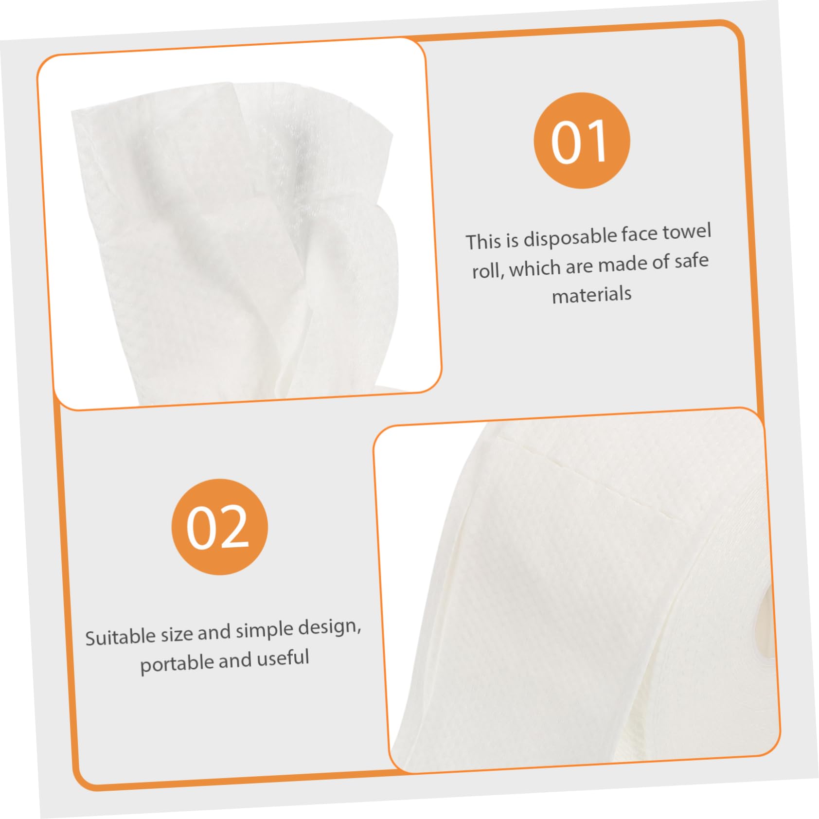 HAPINARY 1 Roll Disposable Facial Towel Thickened Skincare Washcloth for Makeup Removal Soft and Convenient Face Cloths for Cleansing and Oil Control for Travel and Daily Use