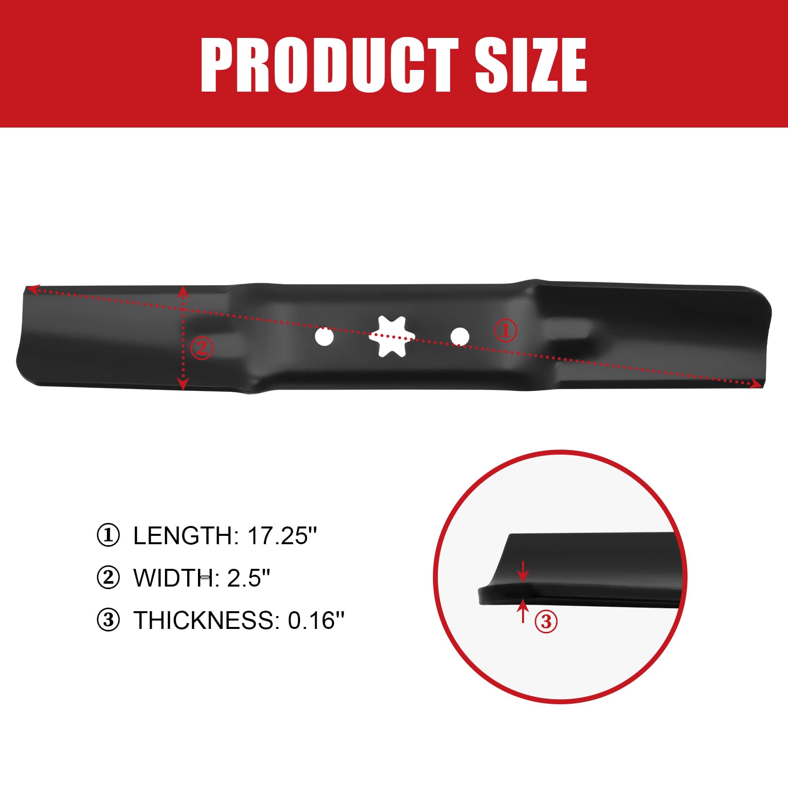 Qty/3 17.27" MTD 942-05052A 742-05052A 2-in 1 Blades 50" Deck For Sale - Foto 6