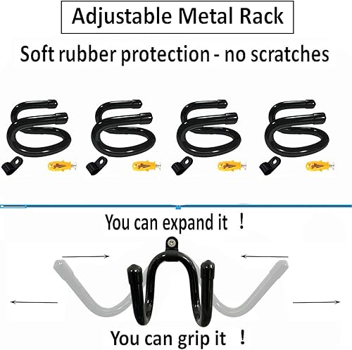Miniatura 2 de Pmsanzay Paquete de 4 mini estantes de exhibición de espadas para montaje en pared, soporte para espada, gancho de espada, soporte para colgar