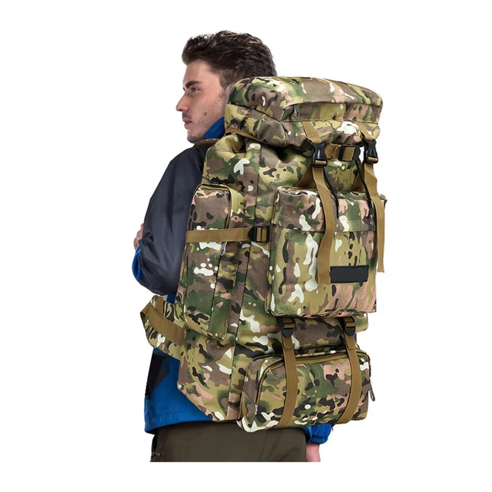 Generisch 70L Taktische Camping Tasche Rucksack Bergsteigen Für Männer Reisen Outdoor Sport Molle Rucksack Jagd Schulter Gepäck Große Tasche