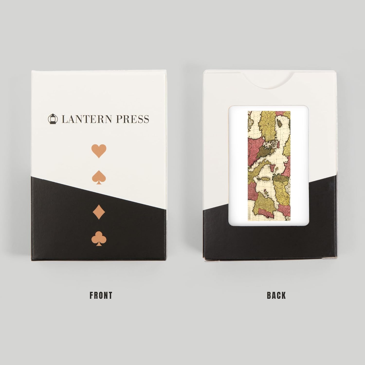 Lantern Press Mediterranean Sea, (1695), Panoramic Map, 52 Playing Cards for Adults, Poker Size Card Deck