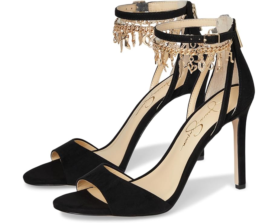 Jessica Simpson Jetser Chain Medallion Heeled Sandals - Pair View