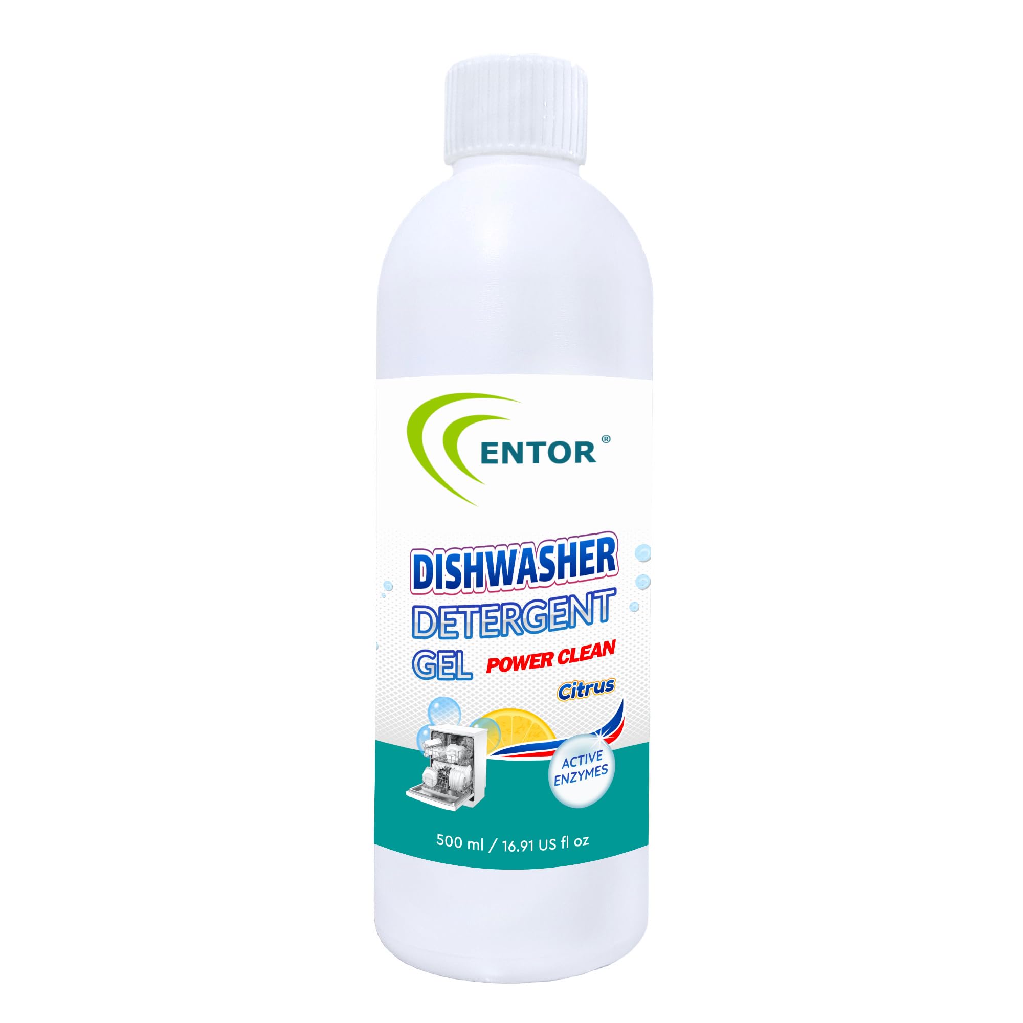Entor Dishwasher Detergent Gel, Power Clean, With Multi-Enzymes | For Automatic Dishwashers | Plant Based Surfactants | Biodegradable, Eco-Friendly And Safe | Lemon | 500 ml (B0BQNFSNR6) Amazon Price History, Amazon Price Tracker