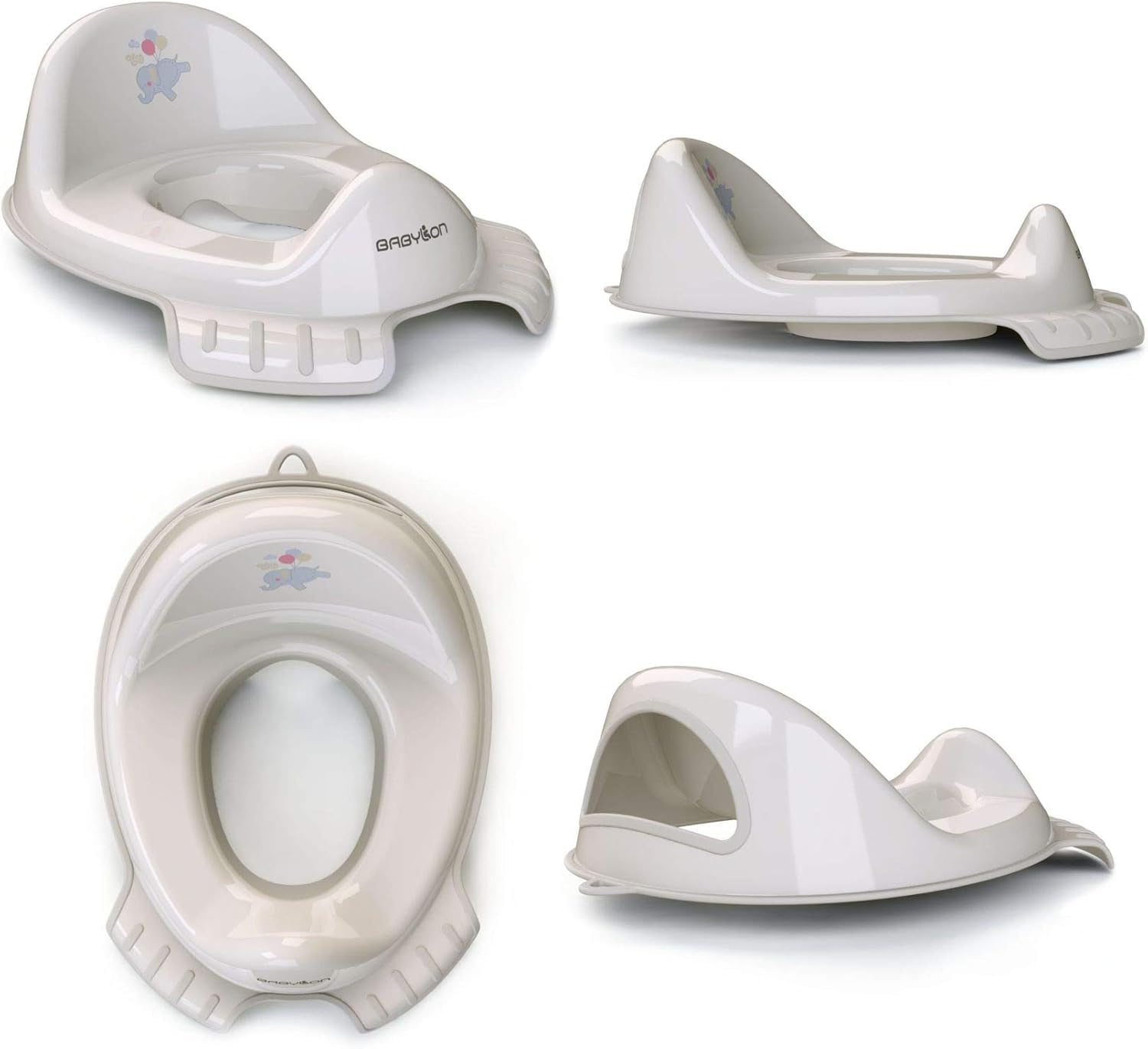 BABYLON Set Babywanne+Badewannensitz+Töpfchen Neugeboren, Grau