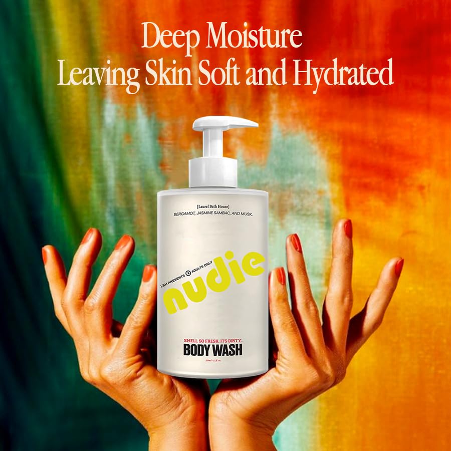 Nutrient-Rich Body Wash | Cleanse, Nourish & Strengthen Skin with Niacinamide | Free From Parabens, Sulfates & Phthalates (350 ml, NUDIE) (Medium, Nudie) - Image 2