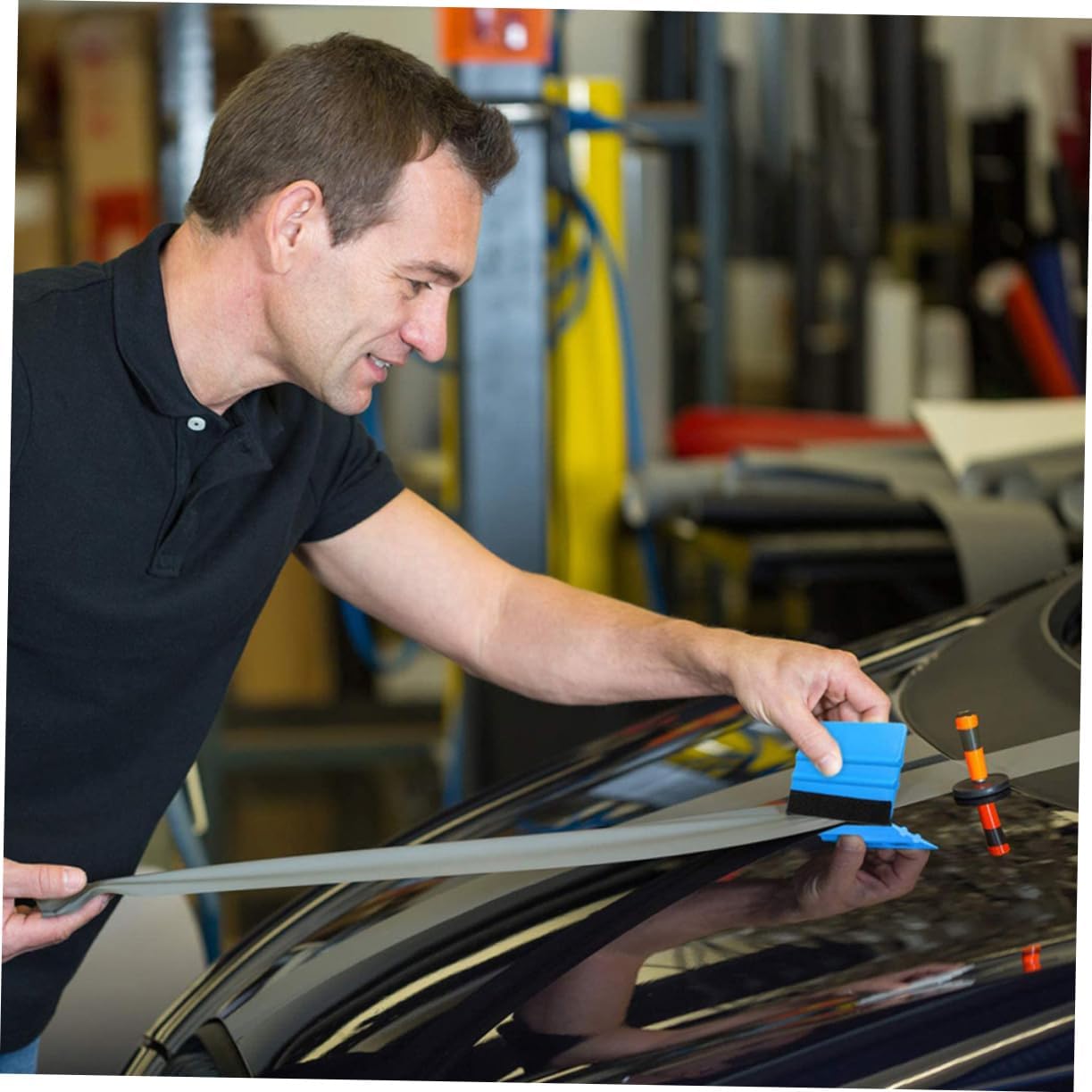 GLEAVI 3sets Vinyl Wrap Tool Kit for Car Window Film Application Includes Squeegee and Felt Edge Tools for Efficient Tinting and Wrapping Tasks