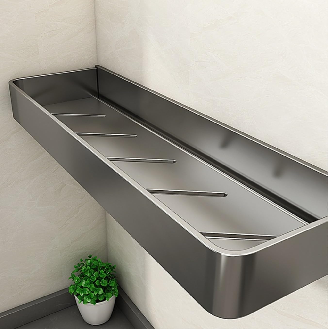 Mensole Bagno Portaoggetti per Doccia A Parete, Organizer per Bagno, Scaffale per Riporre La Cucina Domestica Accessori(50cm)