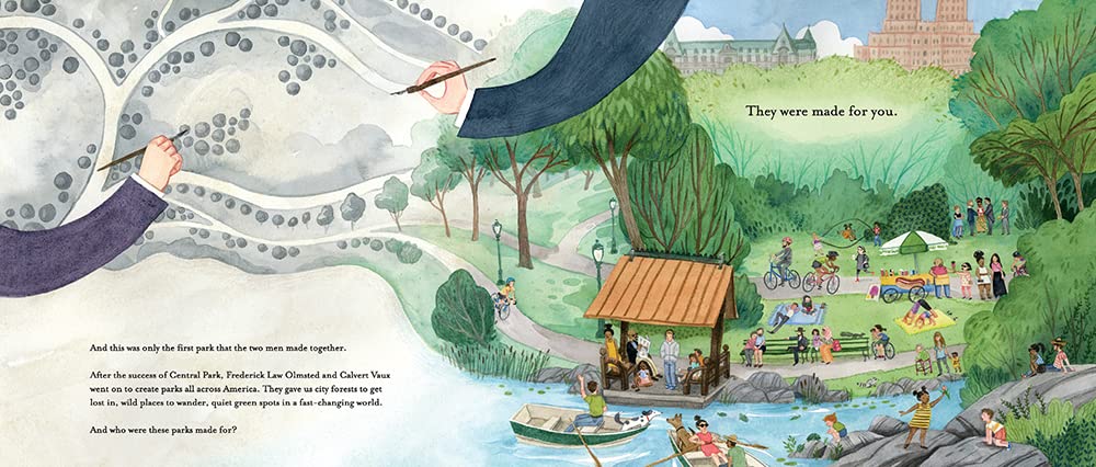 A Green Place to Be: The Creation of Central Park      Hardcover – Picture Book, March 12, 2019