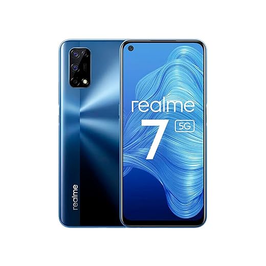 realme 7 5G Smartphone, Display ultra fluido a 120Hz, 48MP+16MP Quad Fotocamera, 6.5 Pollici Android Cellulari, 5000mAh Batteria, Ricarica rapida da 30W, Dual SIM, NFC, 6GB + 128GB, Blu