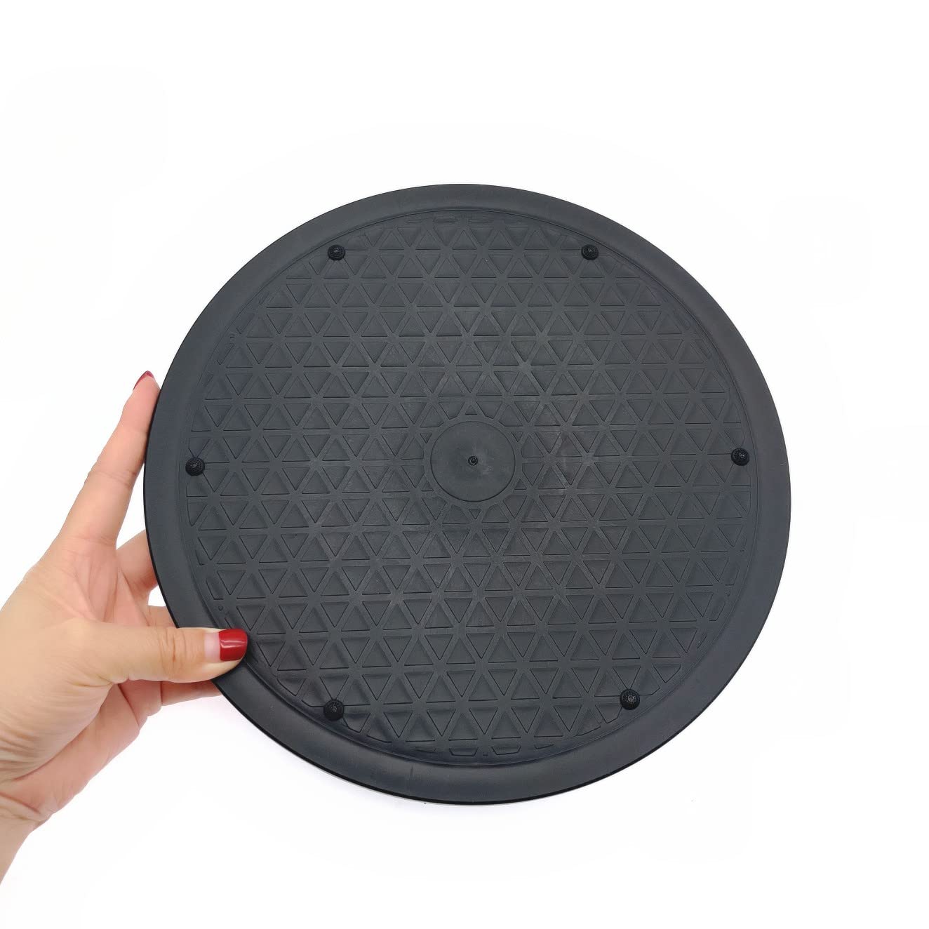 CCHAMP Plateau tournant Lazy Susan de 25 cm, plateforme rotative à 360 degrés, base pivotante polyvalente, plateau tournant pour TV, support de moniteur PC, plantes bonsaï