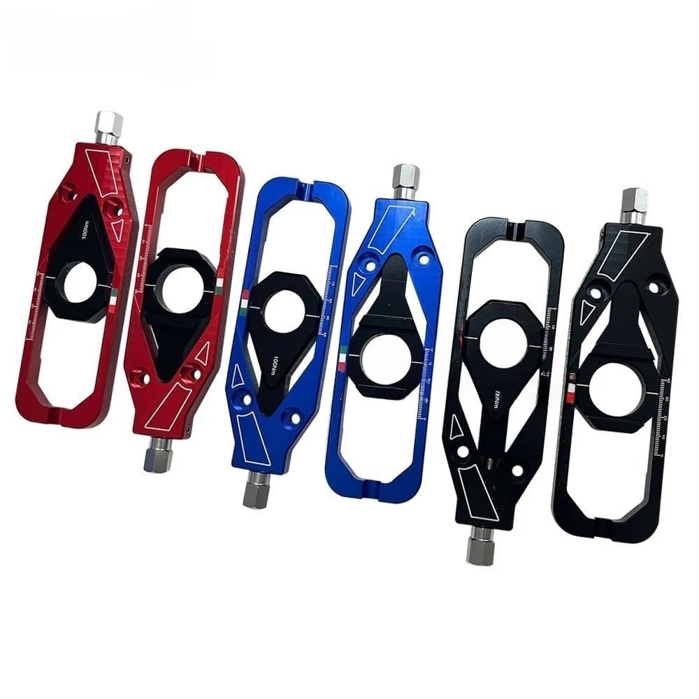Regulator Napinacza łańcucha Pasuje do BMW S1000RR S1000 RR 2015 2018 2019 2022 bloki osi tylnego koła CNC aluminiowy zestaw regulatora łańcucha(S1000RR 09-18 Black)