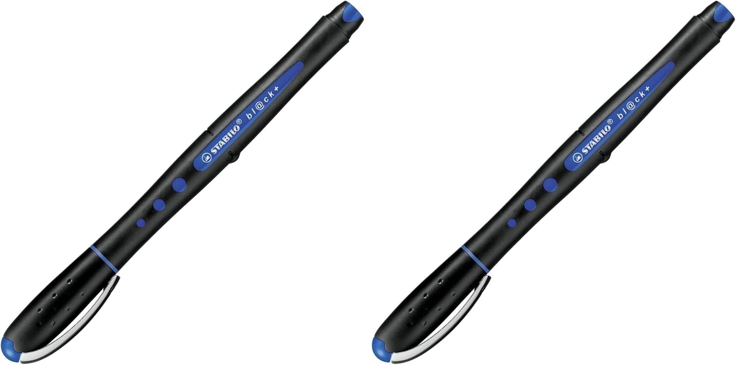 STABILO Bionic Bl@ck Pen, Medium, Blue, 0.5 mm (370140)