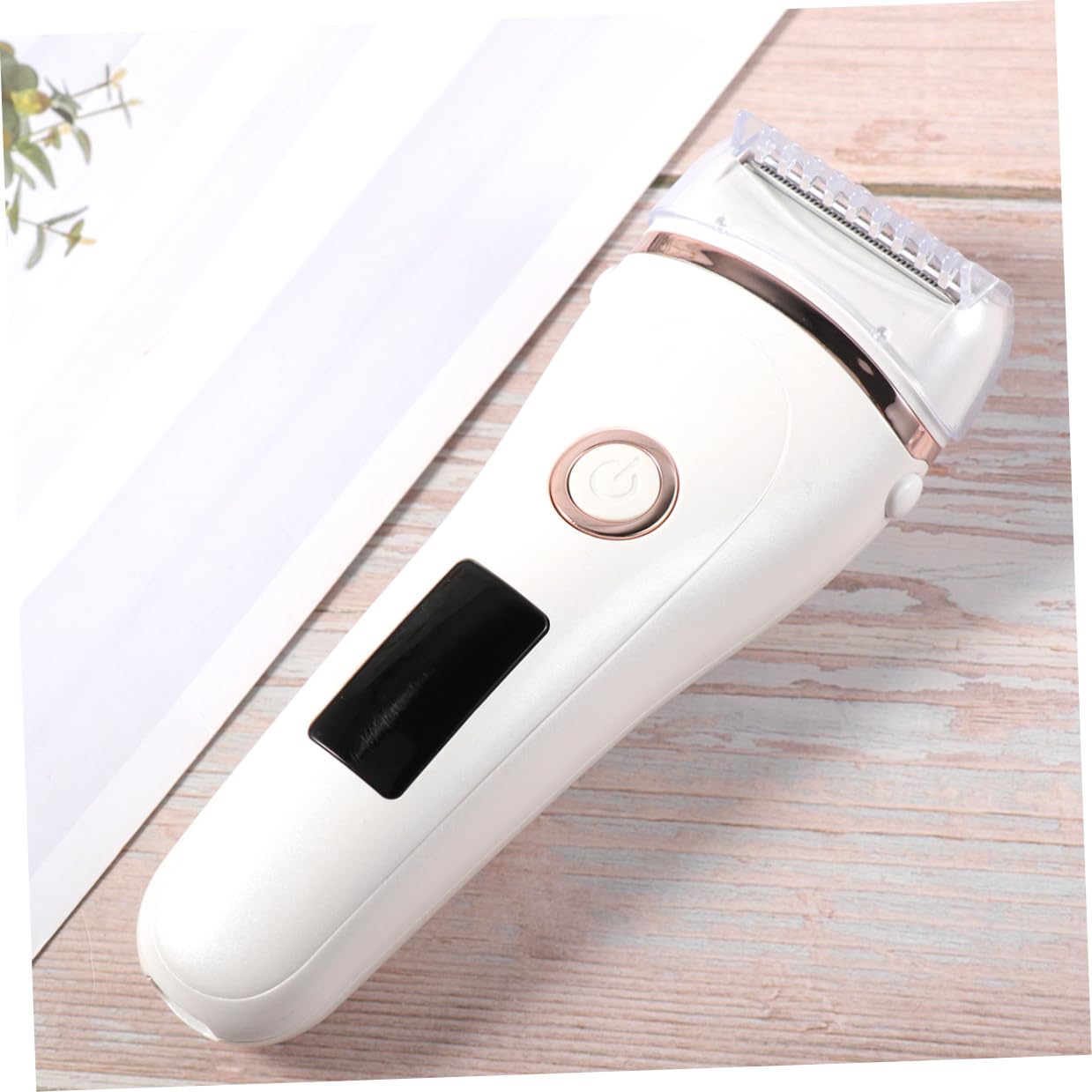 Mikikit Epilatore Elettrico Rasoi per Corpo e Sopracciglia Ricaricabile USB Donna Display Led Rapido e Indolore, Materiale Abs e Acciaio Inox, per Gambe e Ascelle