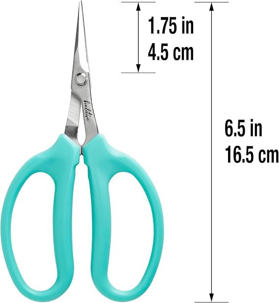 Beaditive Culinary Herb Scissors - Compact 6.5-Inch Stainless Steel Kitchen Scissors - Dishwasher Safe - Sharp Tip for Snipping Fresh Herbs