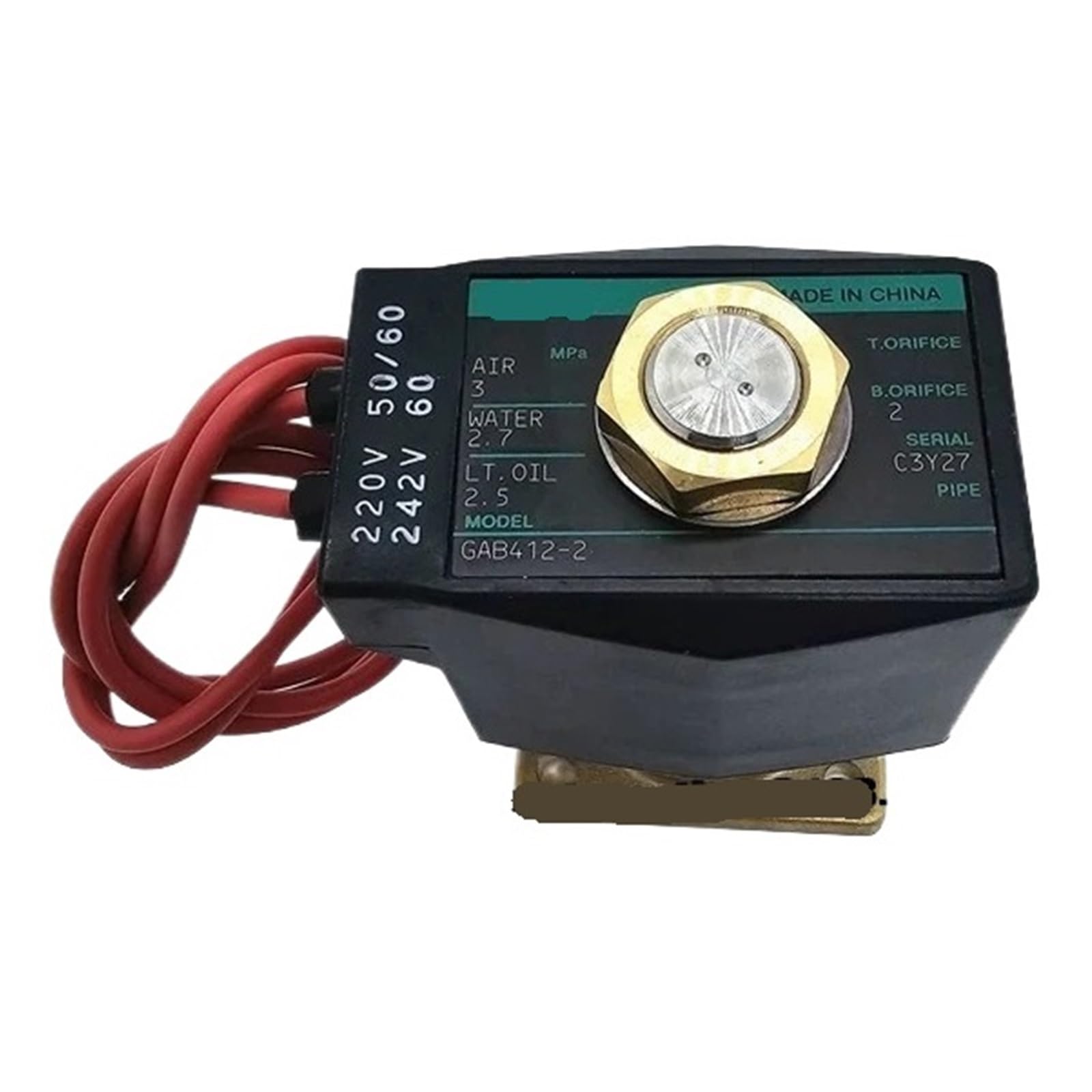 Zvqysgiw One Color Gab412-2-0 Gab412-7-0 Gab422-2-0 Ac220v Solenoid Valve(Gab412-2-0 Ac220v)