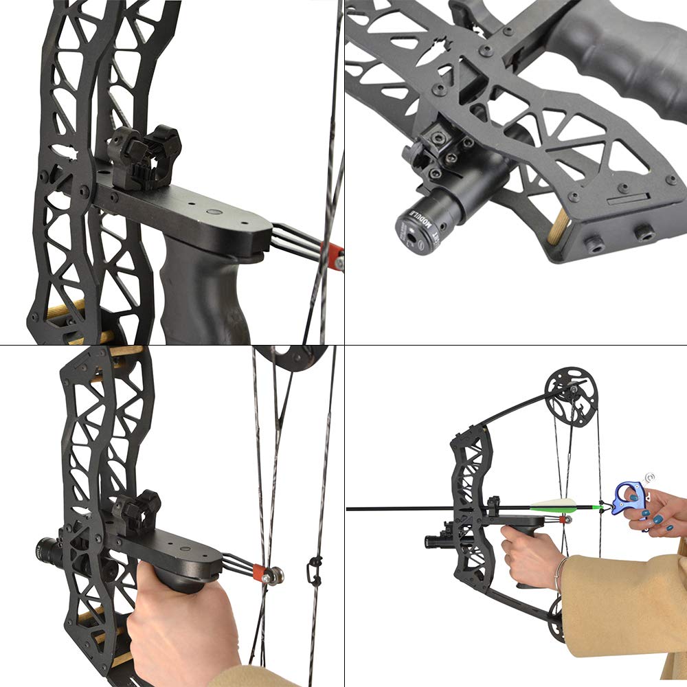 surwolf Kit d'arc coposé prêt à pêcher avec oulinet de pêche à l'arc