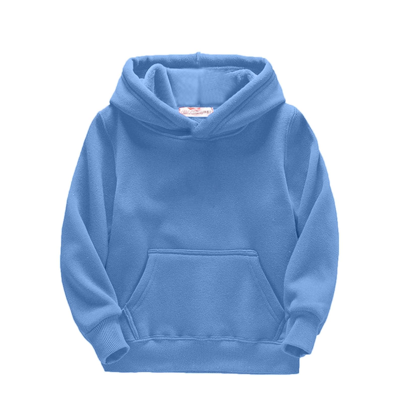Pull à capuche enfant épais et chaud avec manches longues protectrices