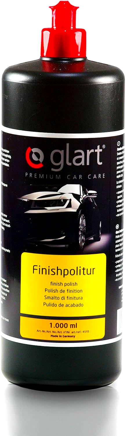 Glart 45FP finish polish car care car polish and paint polish for car preparation, car detailing with polishing machine and polishing sponge, 1,000 ml