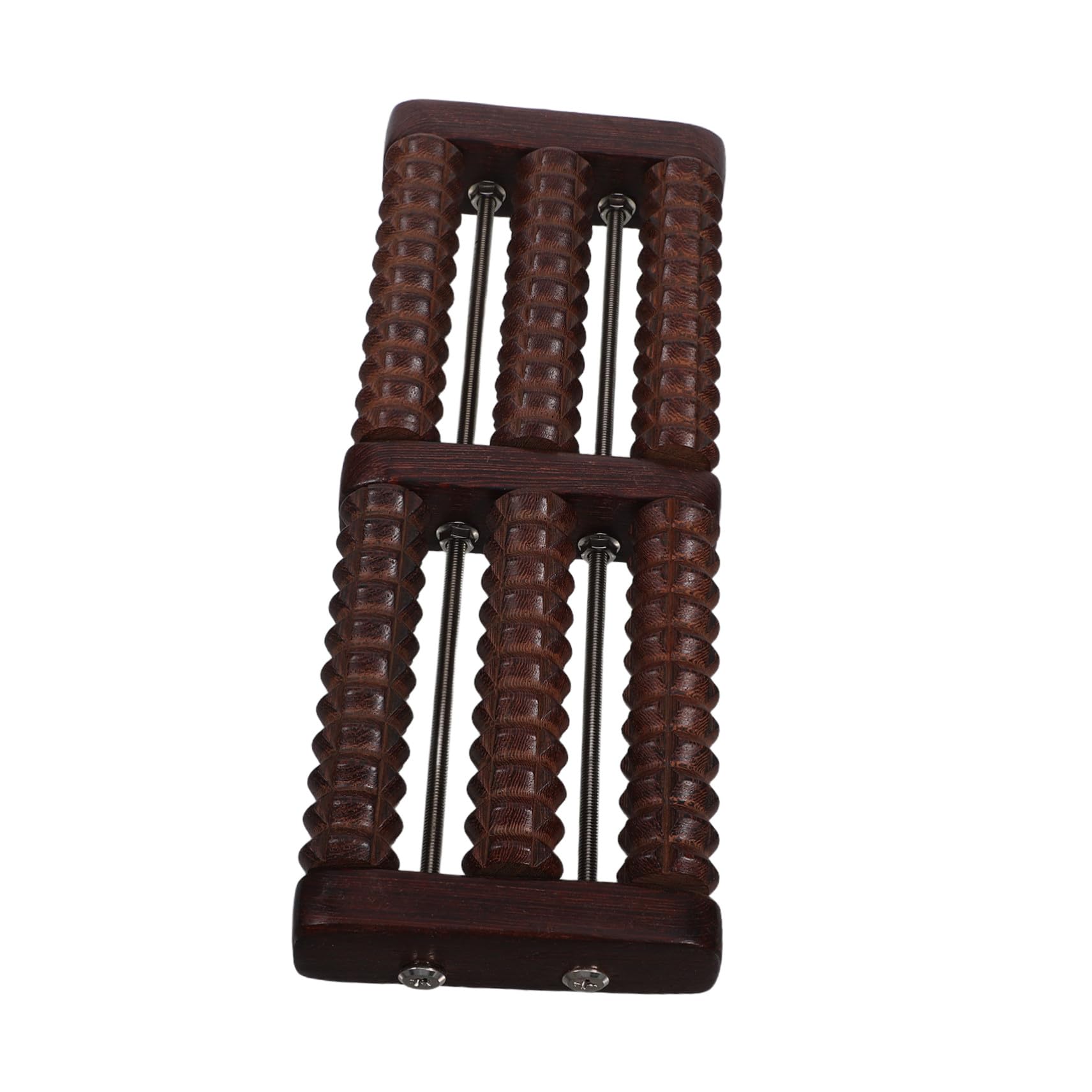 Massaggiatore per Piedi in Legno Ruote Curve Rullo per Massaggio Plantare e Talloni Portatile per Sollievo da Tensione Muscolare Riflessologia