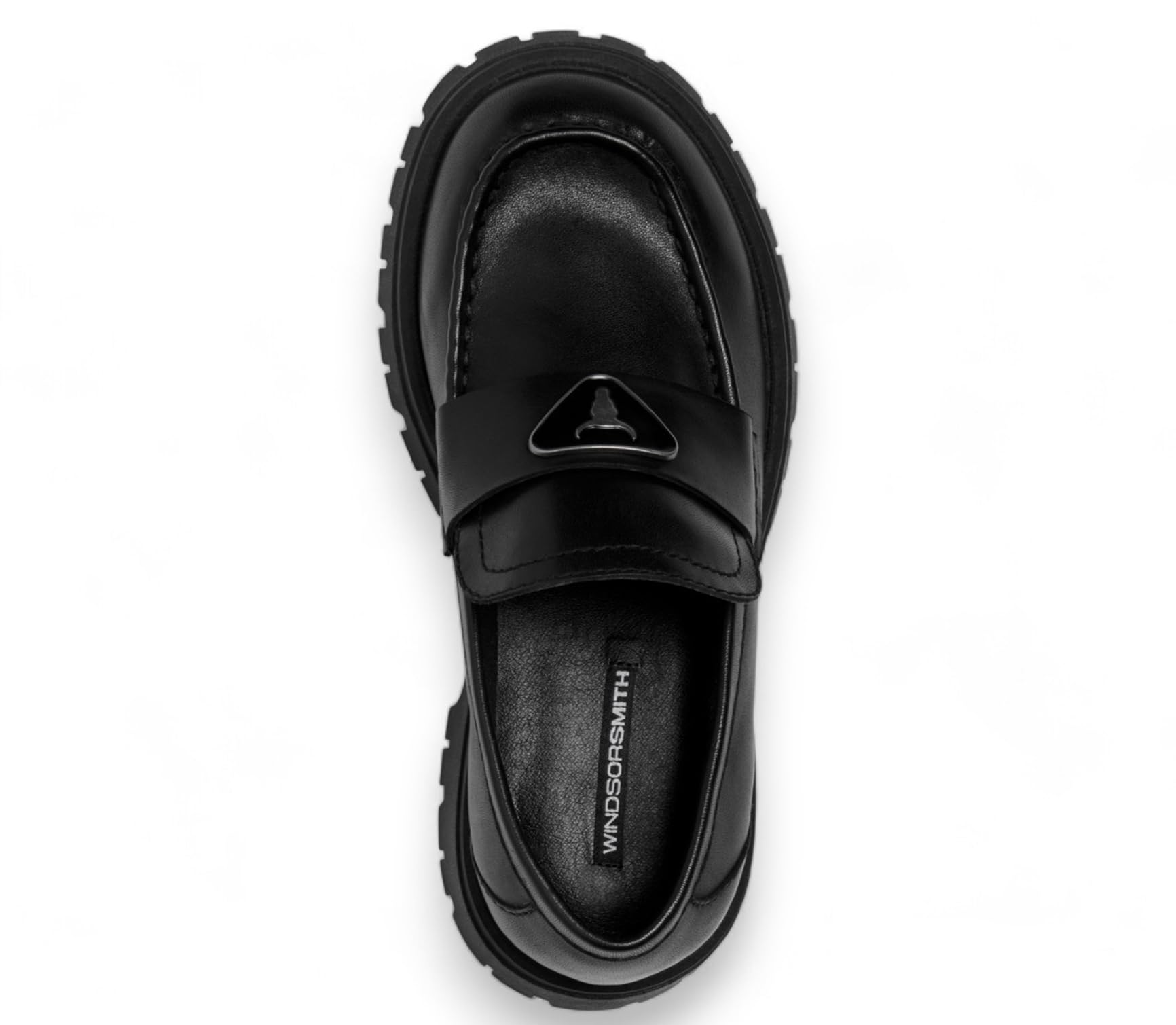 Mocassini Grossi con Piattaforma in Pelle Nera da Donna Windsorsmith - Trono