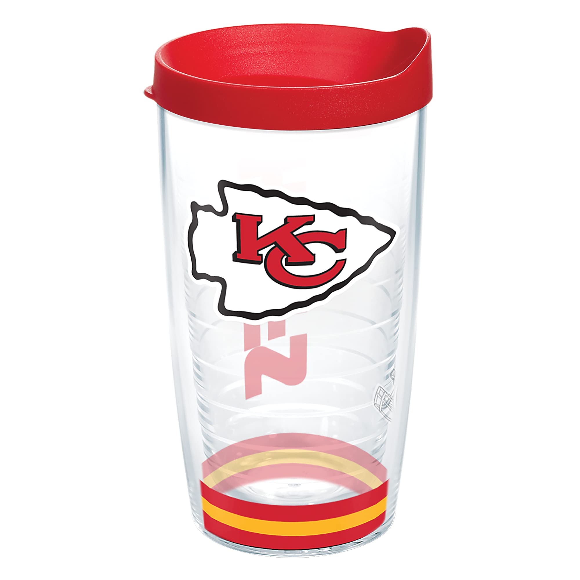 Tervis NFL Kansas City Chiefs - Arctic Made in USA Double Walled Insulated Tumbler Travel Cup Keeps Drinks Cold & Hot, 16oz, Classic