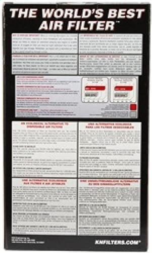 Miniatura 2 de K&N Filtro de aire universal con abrazadera original de alto flujo de por vida: alto rendimiento, premium, lavable: diámetro de brida: 3.5 pulgadas,