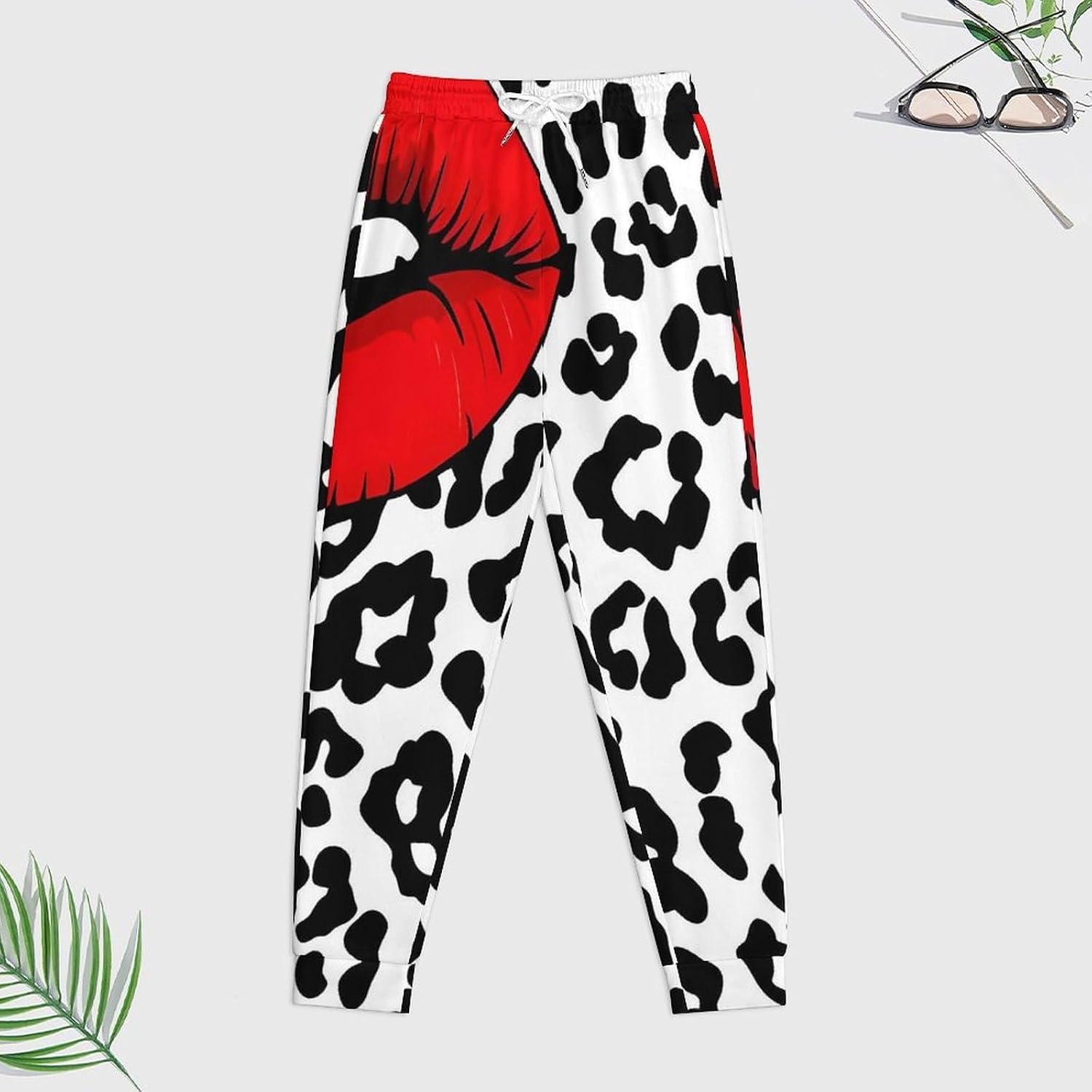 Leopard Kiss Men's Hooded Set Casual 2 Pieces Suits Pullover Tracksuit Hoodies And Sweatpants