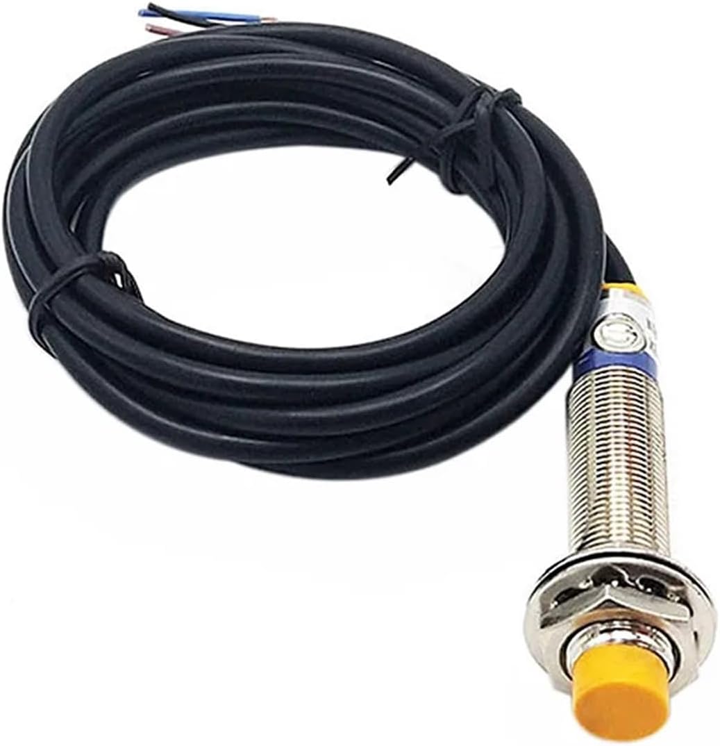 Proximity Switch LJC12A3-5-Z Cylindrical Capacitive Approach Sensor 5mm Detecting Distance AX BX AY by DC 6-36V(LJC12A3-5-Z-AY)