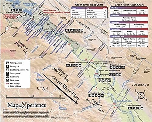 Green River Fishing Map Green River Utah 15X11 Paper Fishing Map - Digital Gps Accurate Mobile Map  : Amazon.ca: Sports & Outdoors