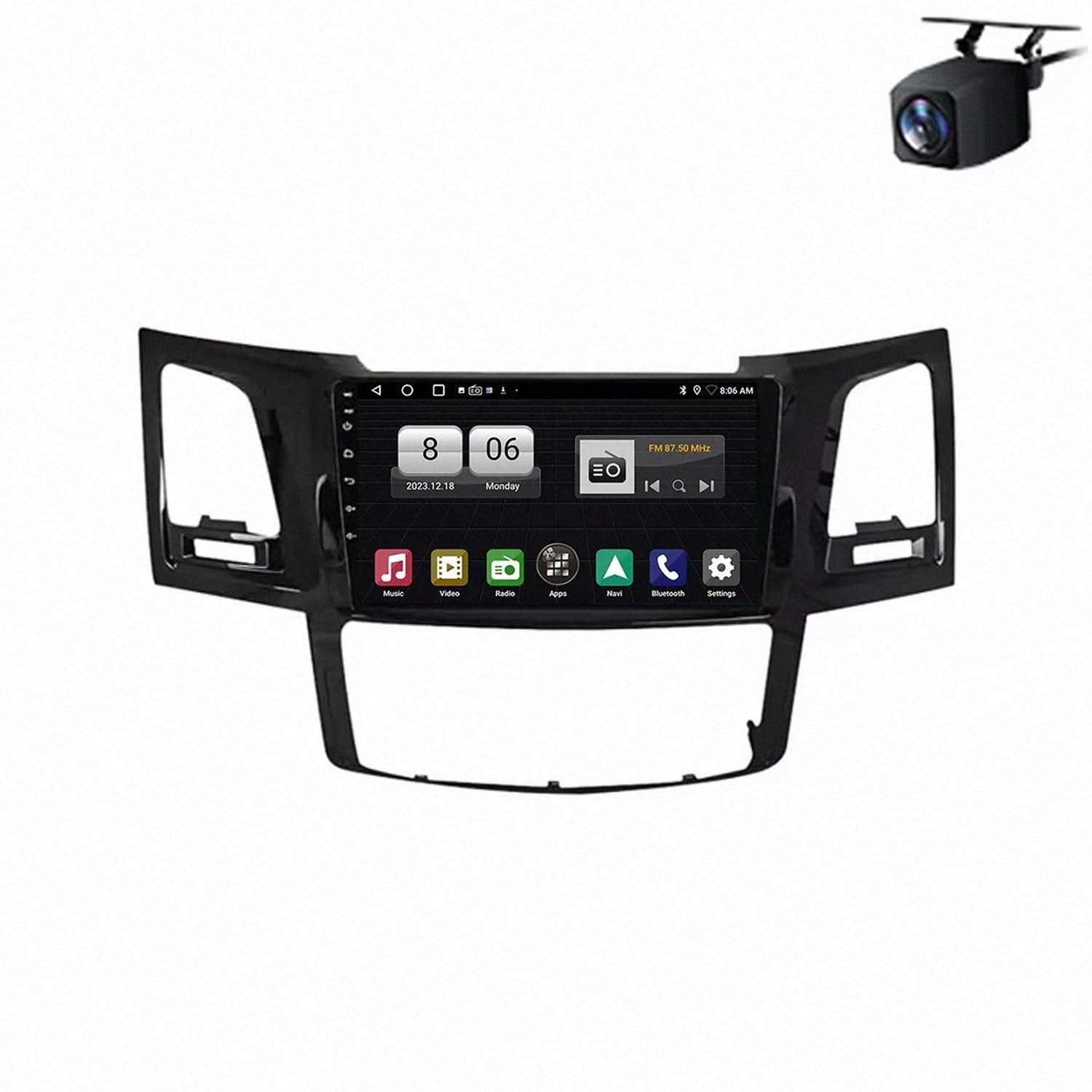 Radio 2 DIN Nissan Navara 2006-2012 Android Auto GPS Pantalla Táctil 4 Nuclear 8