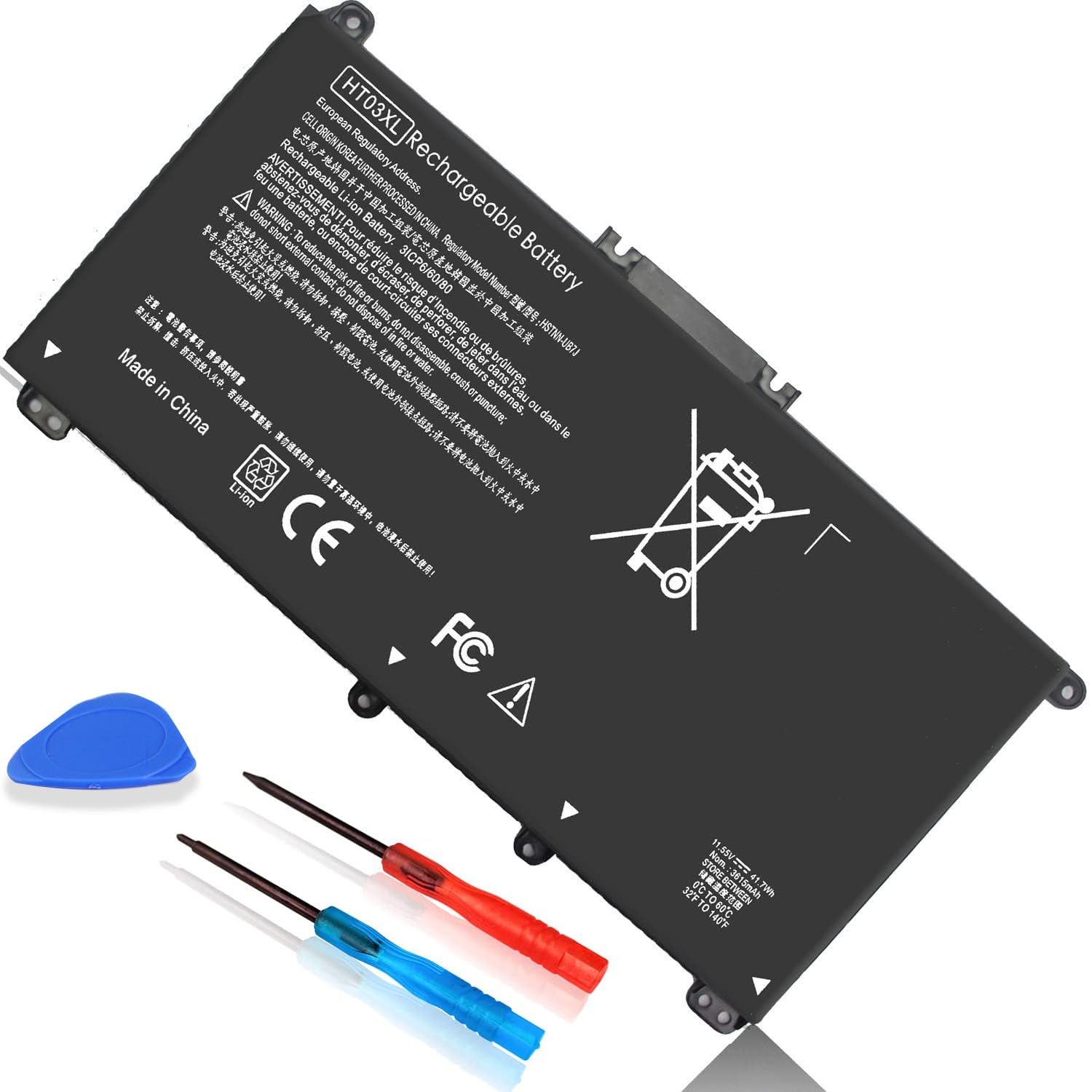 HT03XL L11119-855 Battery for HP Pavilion 15-CS 15-DA 15-DB 15-DW 17-by 17-CA 14-CE 14-CF 14-DF 15-CS0073CL 15-CS0053CL 15-DA0014DX 15-DA0XXX L11421-2C2 L11421-422 HT03041XL HSTNN-UB7J HSTNN-DB8R