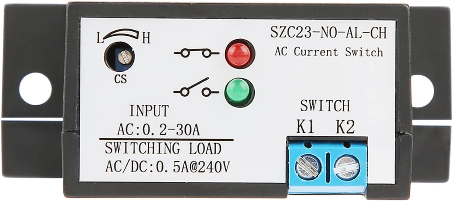 Normally Open Current Sensing Switch Adjustable AC 0.2-30A SZC23-NO-AL-, JSTXSZ