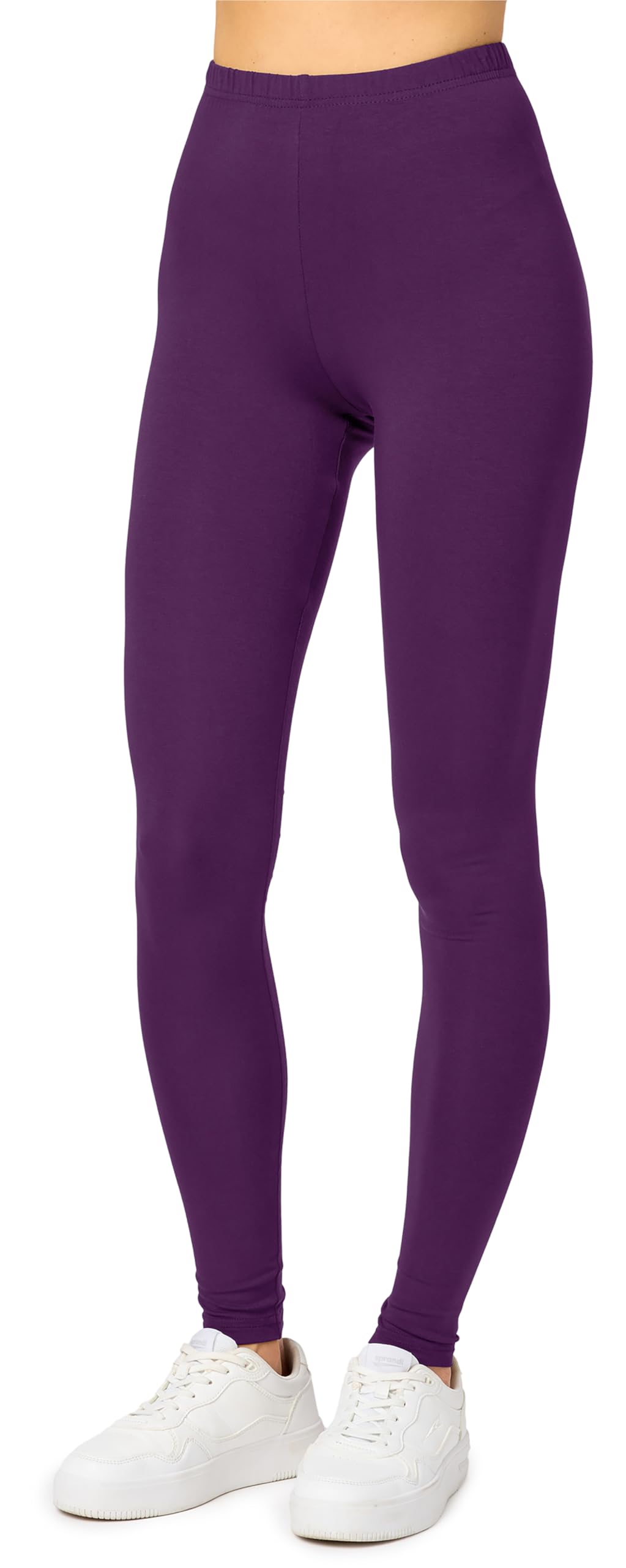 Merry Style Leggings Lunghi Donna in Viscosa con Elastan Ampia Pantaloni Donna Banda Elastica Leggins Donna per Casa Palestra Tempo Libero MS10-143