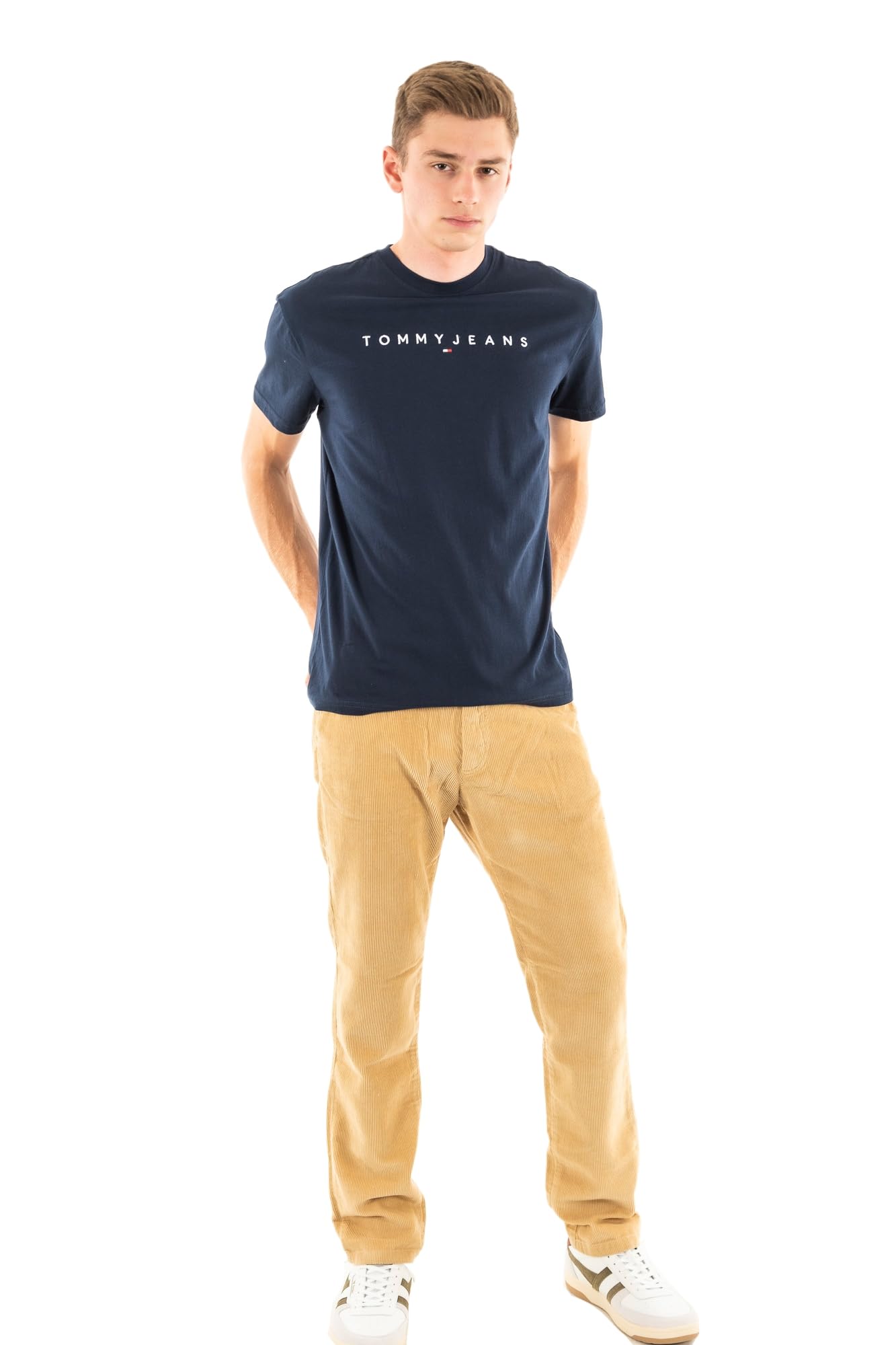 TJM REG LINEAR LOGO TEE EXT Tişört Erkek