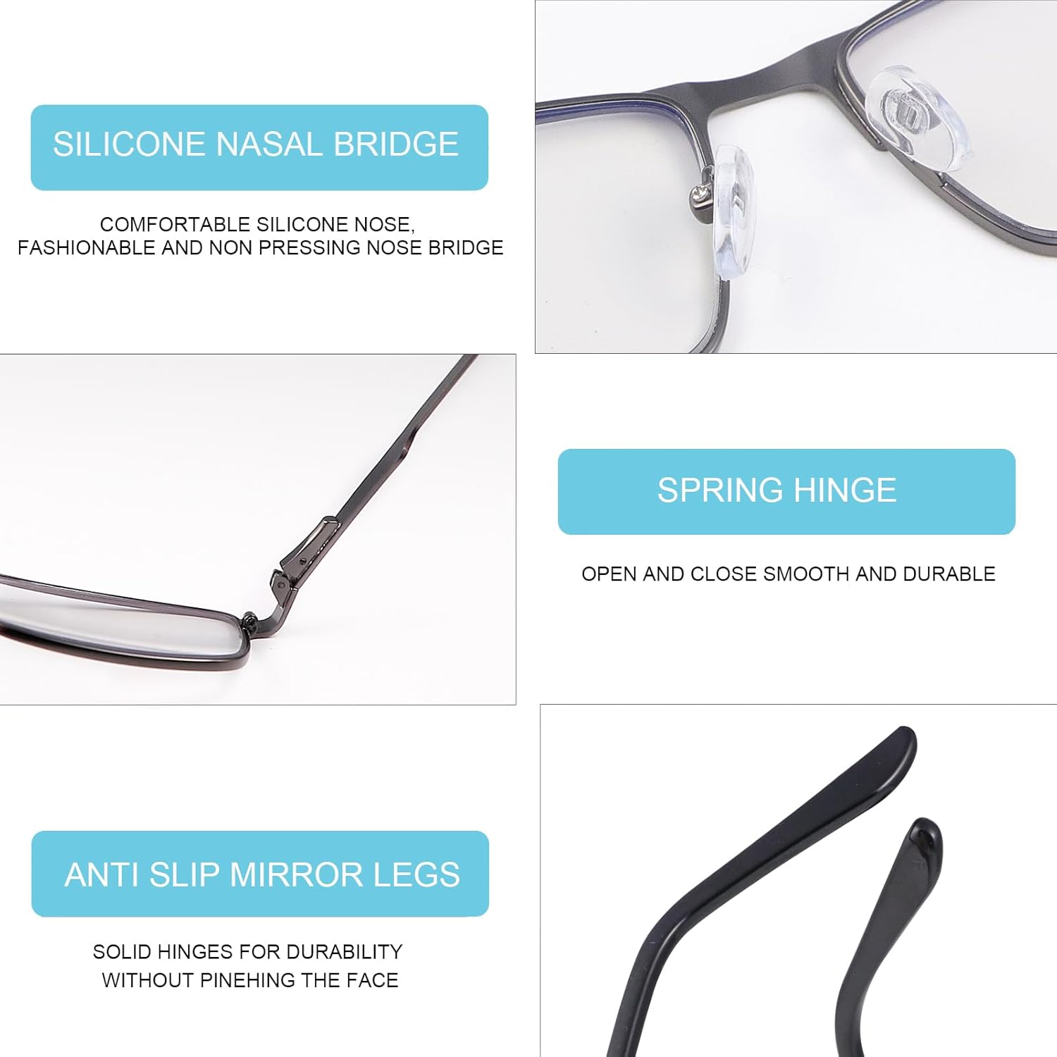 Blue Light Blocking Glasses Transition Photochromic Sunglasses Computer Eyewear Gaming Eyeglasses for Men and Women - Image 5