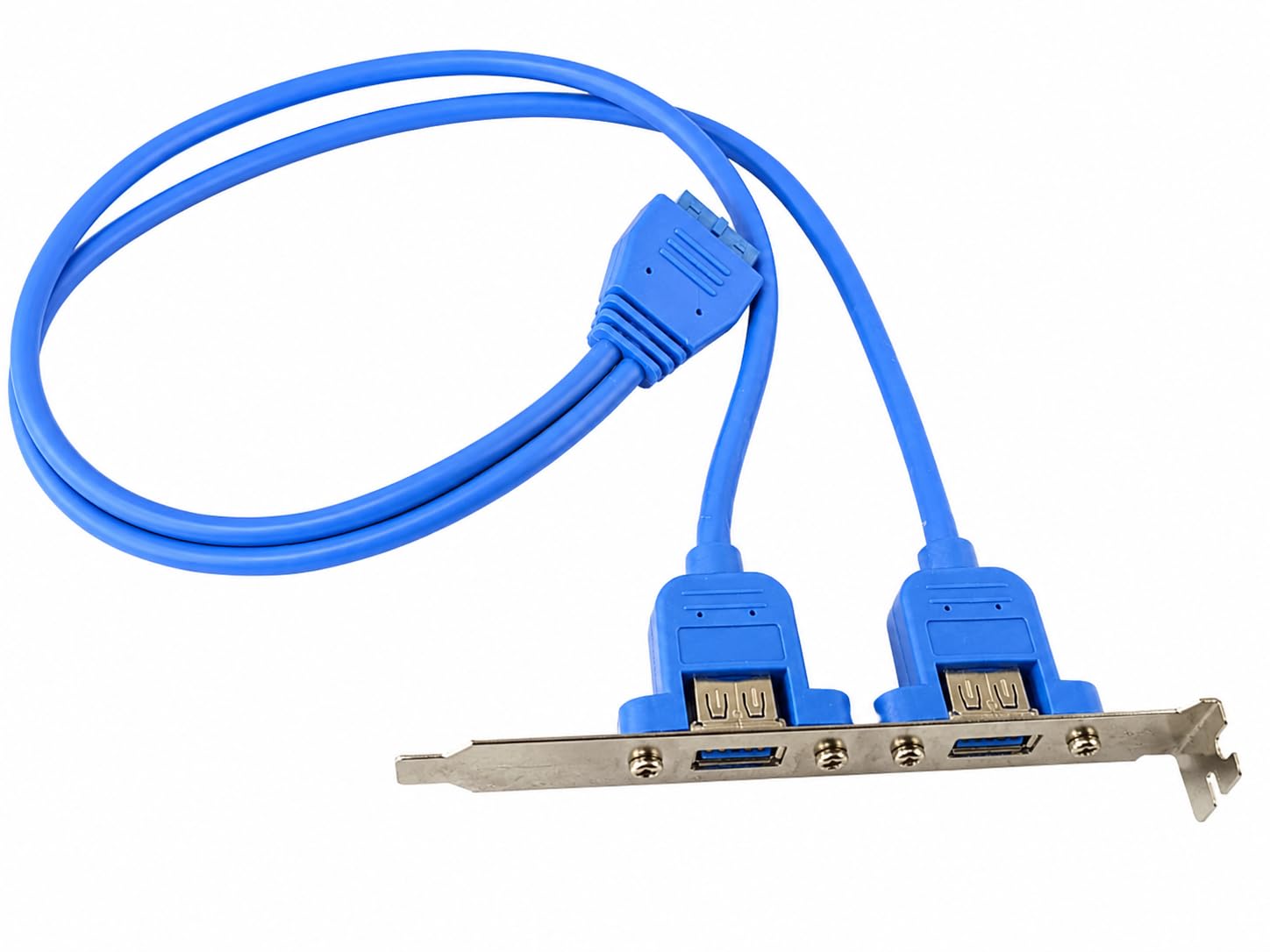 Dual USB 3.0 PCI Expansion Bracket Cable with Internal Header | 2 External USB Ports, Metal Mounting Bracket, Desktop PC Compatible, Motherboard USB Header, Easy Installation-image-13