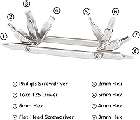 Vista 2 de CAMVATE Multiherramienta con llaves Allen y destornilladores - 3427