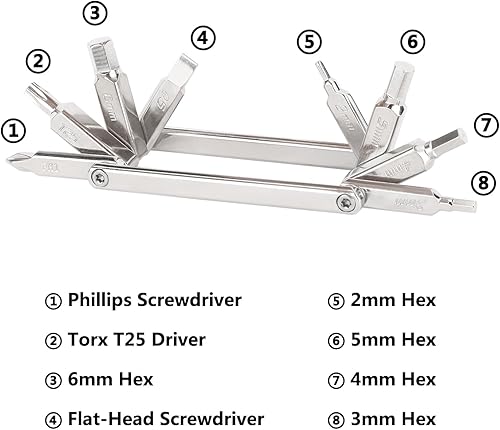 Miniatura 2 de CAMVATE Multiherramienta con llaves Allen y destornilladores - 3427